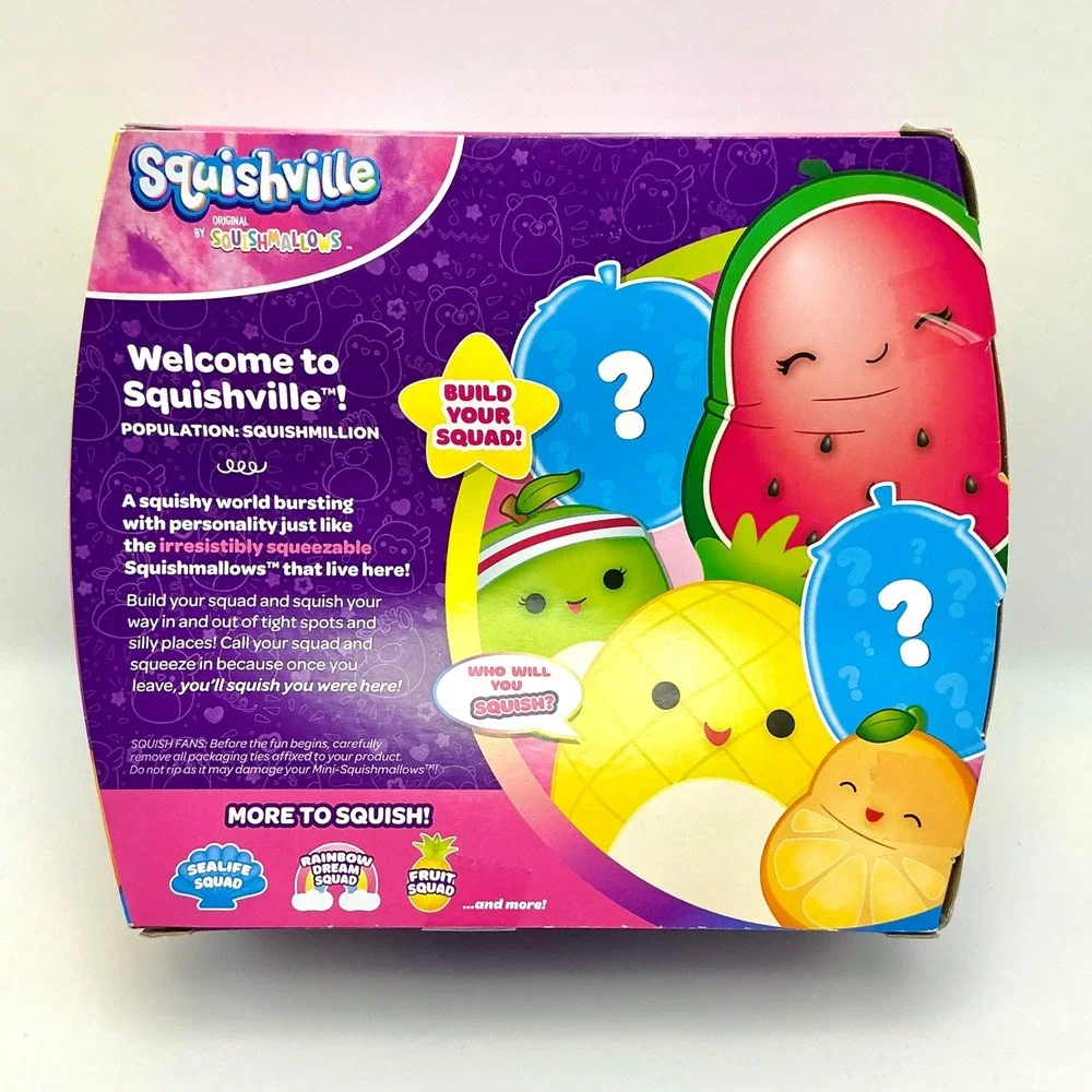 NEW! Squishville by Squishmallows Fruit Squad 6‎ Pack Mini Plush Toys Mystery